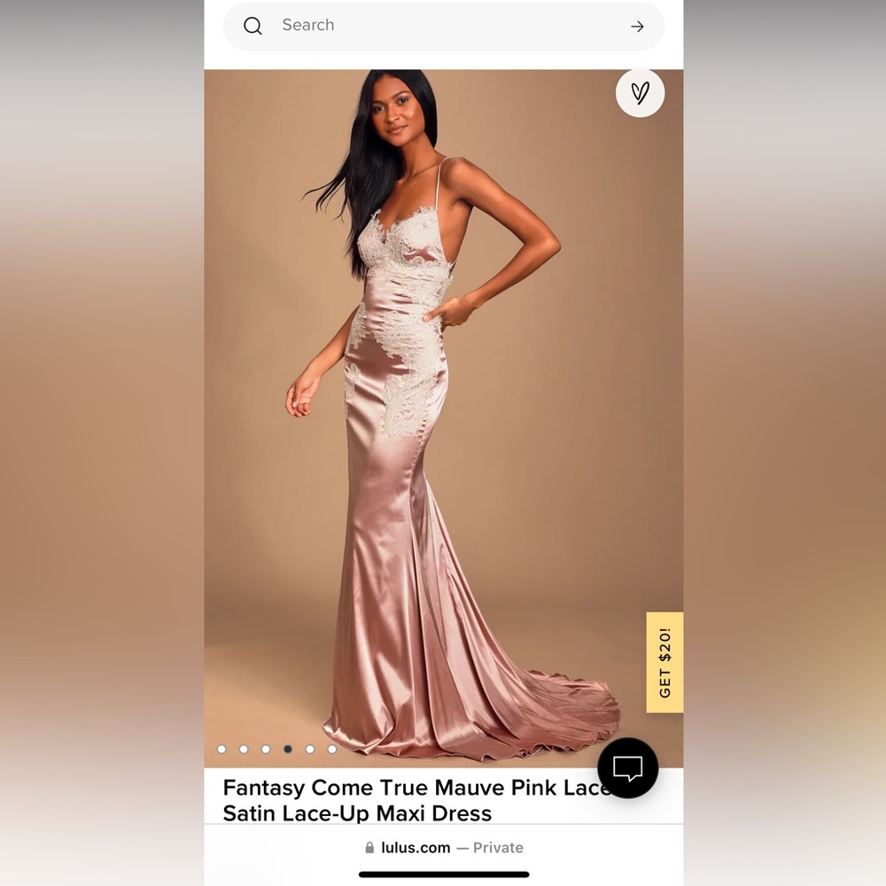 Beautiful silk dress for formal occasion